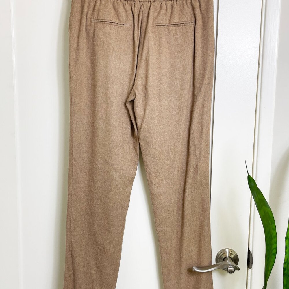 Massimo Dutti Tan / Camel Trouser With Front Plea… - image 2